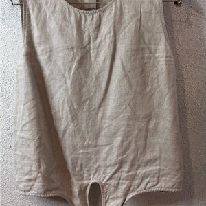 Christian Siriano Light Beige Crop Top